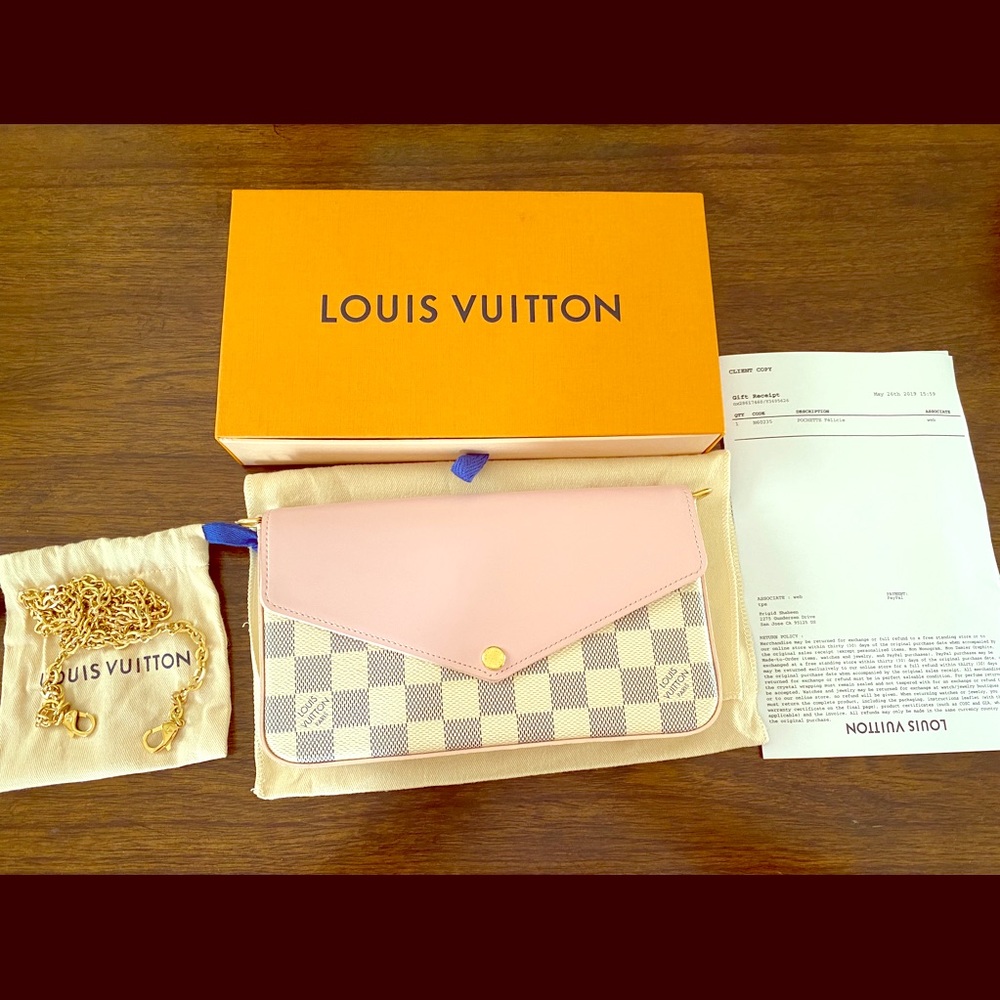 Authentic Louis Vuitton Damier Azur LE Felicie